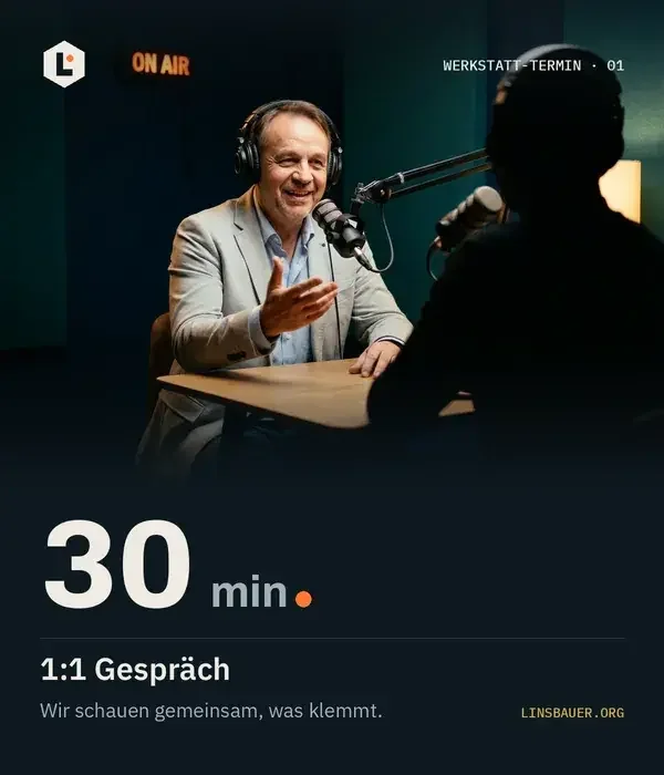 30 Minuten 1:1 Gespräch